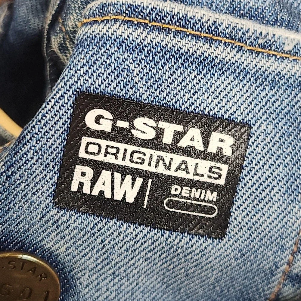 G-Star RAW Jeans Mens 32x30 Blue Med Wash Relaxed Tapered Denim Casual
